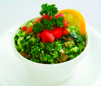 TAZA signature dishes Tabbouli
Chef's Special Sandwich
Hummus Gyros Bowl